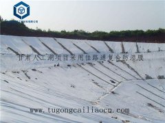 甘肅人工湖項(xiàng)目采用佳路通復(fù)合防滲膜