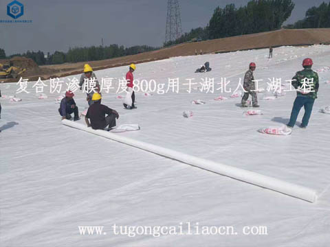 復(fù)合防滲膜厚度800g用于人工湖 復(fù)合防滲膜厚度800g用于人工湖