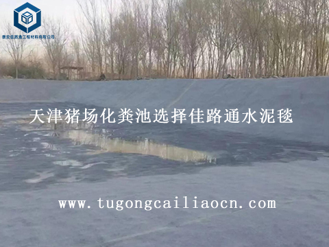 天津豬場(chǎng)化糞池選擇佳路通水泥毯