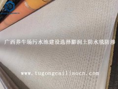 廣西養(yǎng)牛場污水池建設選擇膨潤土防水毯防滲